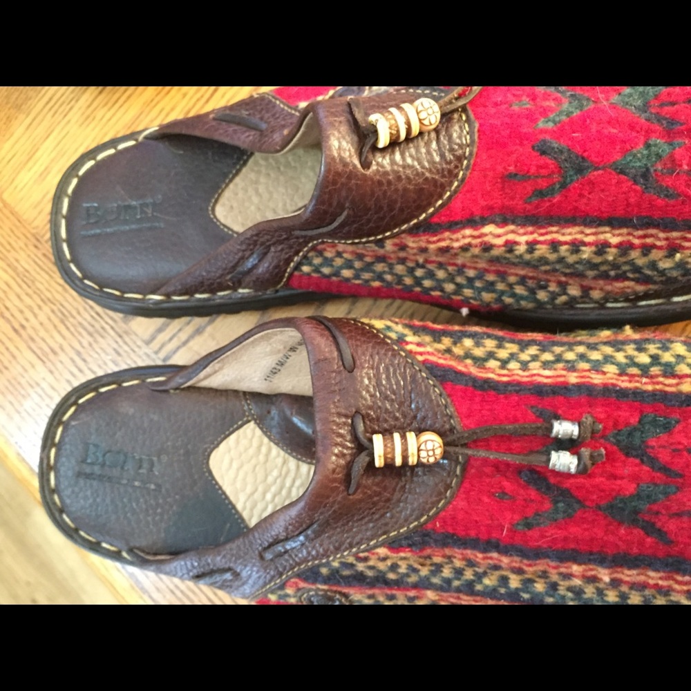 Born Blanket Cloth Mules